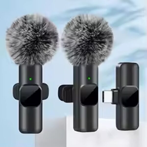 Bezprzewodowy mikrofon Lavalier Mini do nagrywania audio i wideo – kompatybilny z iPhone, Android, laptopem i telefonem komórkowym